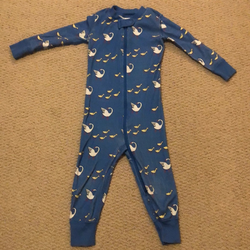 Comfy blue Hanna Andersson sleeper PJs